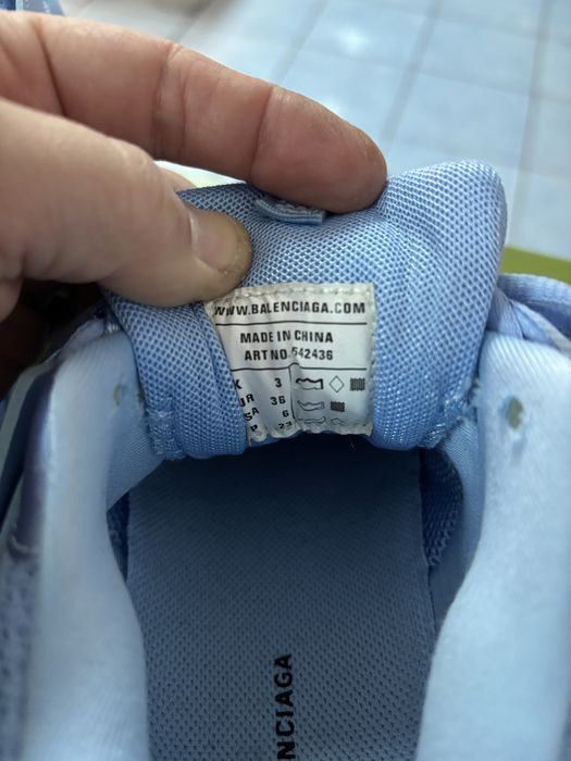 Papuci Balenciaga Track Baby Blue