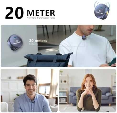 Нов Професионален безжичен микрофон – кристален звук, дълга батерия