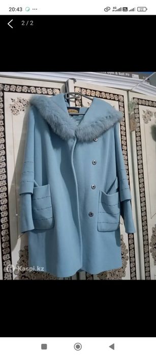 Зимний пальто теплая