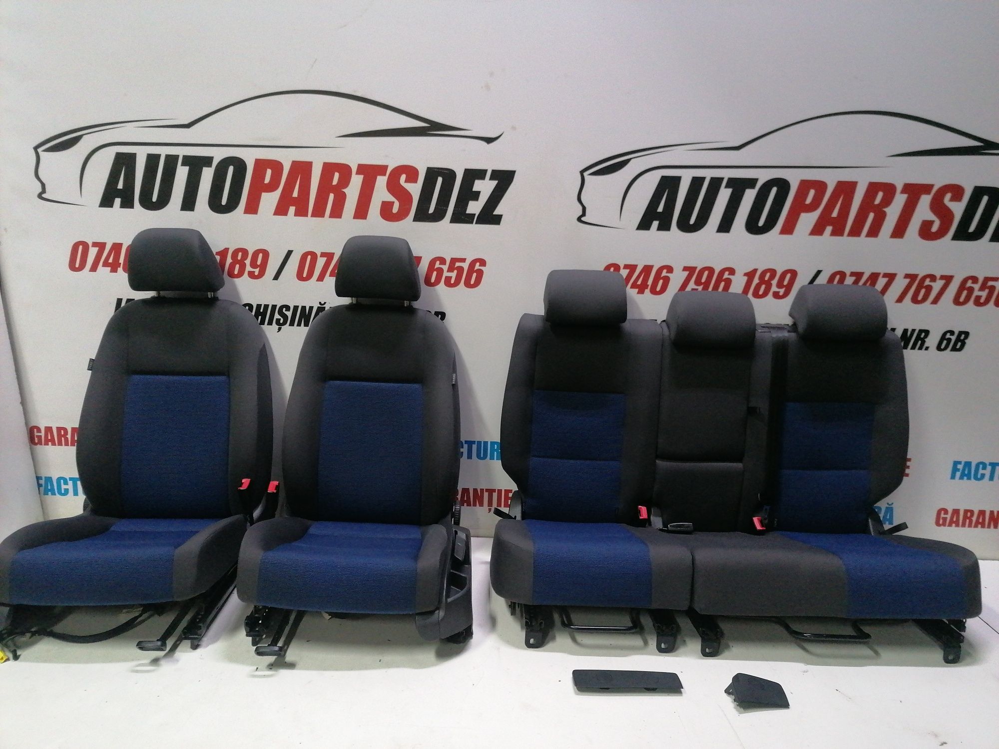 Scaun scaune Bancheta fete uși Interior Golf 5 Plus Bicolore Albastru