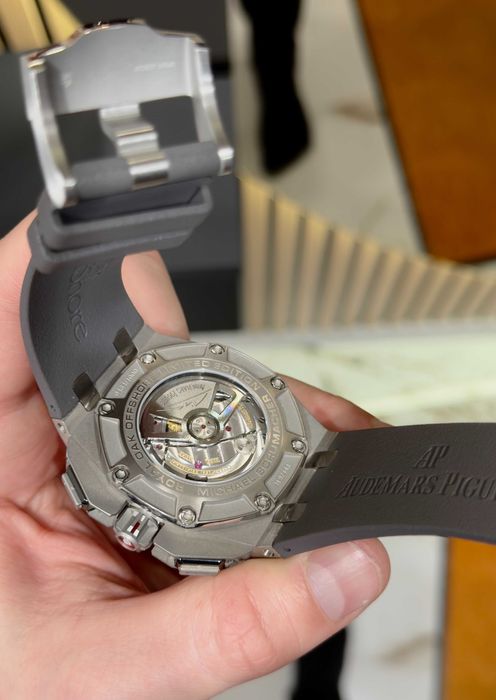 audemars piguet offshore 44mm сиво-матово