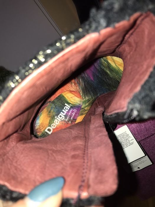 Дамски боти естествена кожа Desigual