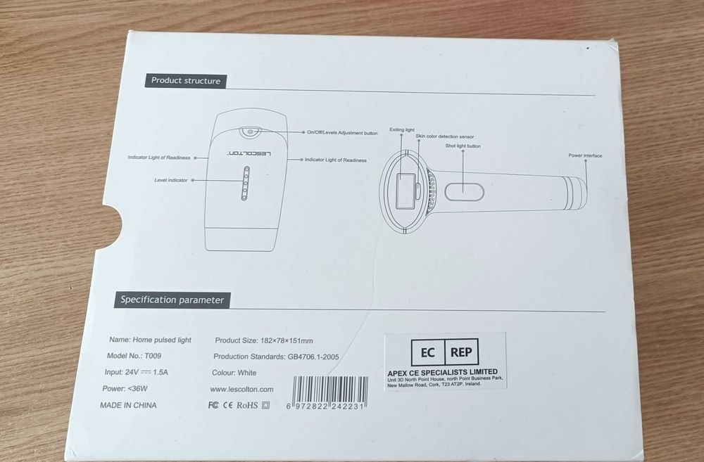 Epilator IPL Lescolton T009