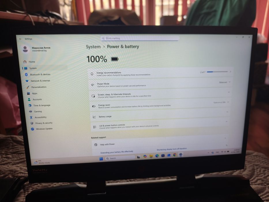 HP OMEN 15" ОТЛИЧЕН 144HZ/I7 8750/RTX 2070 max q 8 gb/512 ssd/1TB HHD