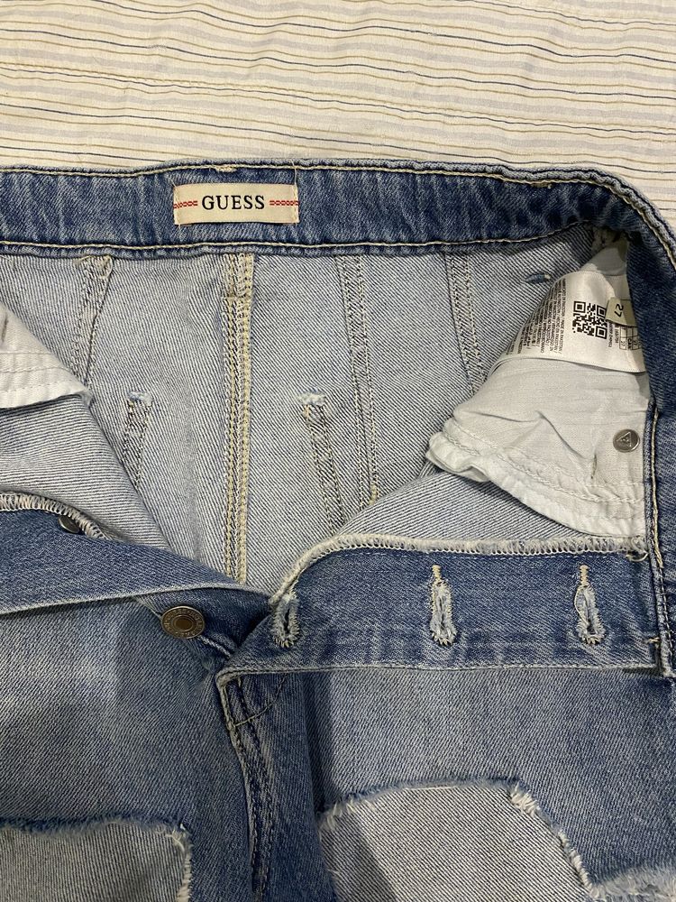 Дънкови панталонки Guess