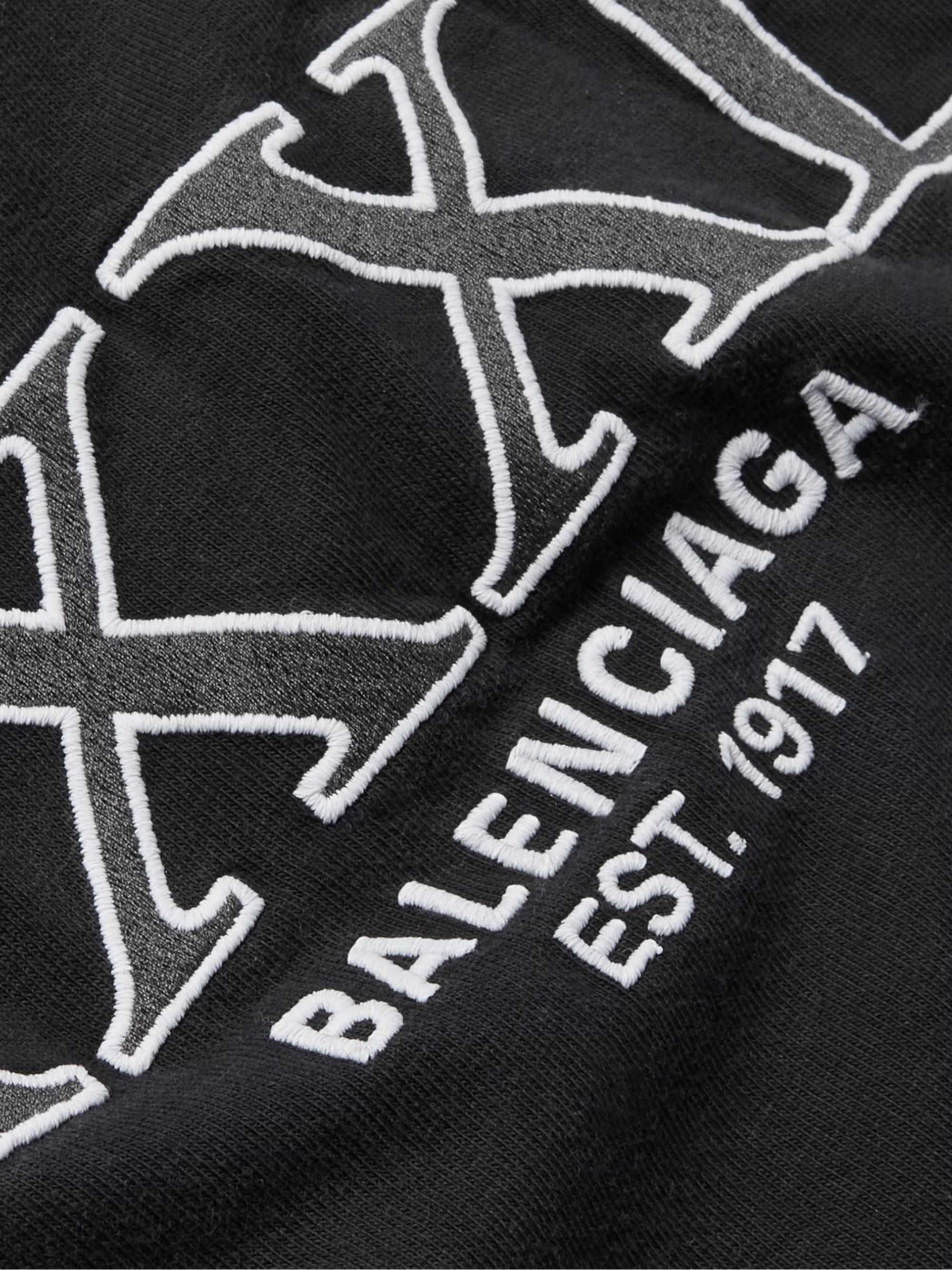 BALENCIAGA XXXL Embroidered Logo Oversized Тениска size XS (M) и S (L)