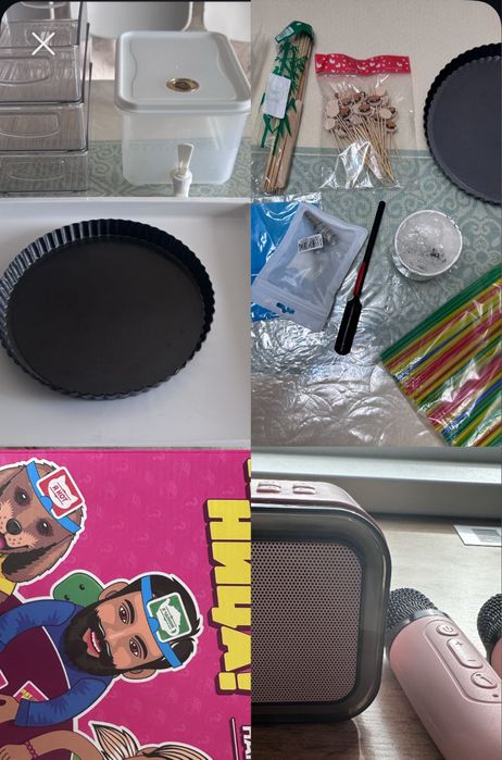 Контейнеры, поднос, игры