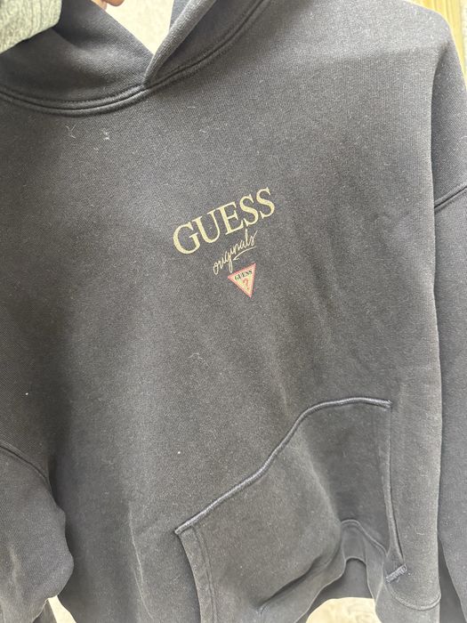 Худи GUESS Original — новое, унисекс, чёрное, размер M СКИДКА 50%