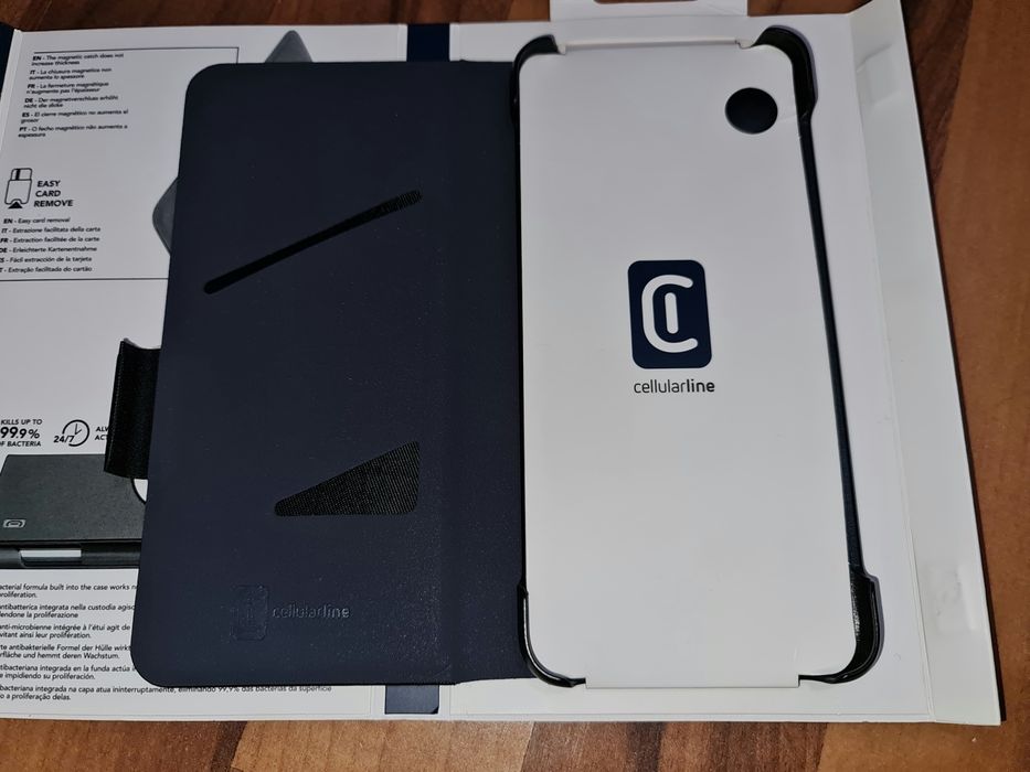 Husa flip magnetica originala Cellularline Book Cover Xiaomi Redmi 9T