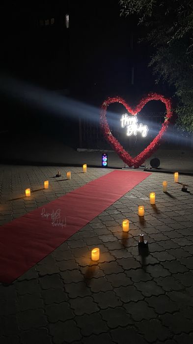 Сердце со свечами