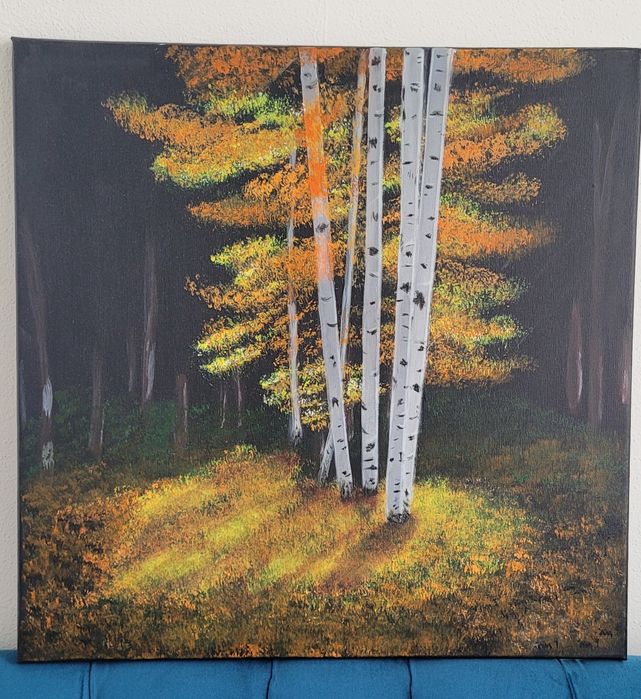 Picturi acrilice realizate manual pe panza