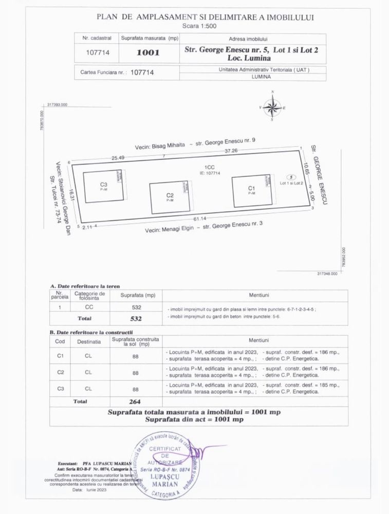 Complex 3 Vile Lumina/Utilitati Functionale/Direct Dezvoltator/Schimb