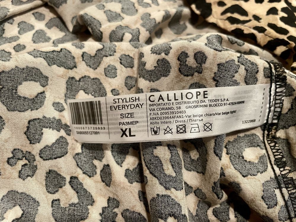 Rochie maxi Calliope animal print potrivita L