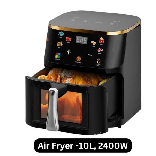 Friteuză cu Aer Cald Airfryer 10L, 2400W