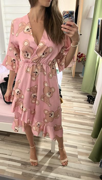 Rochie roz trandafiriu