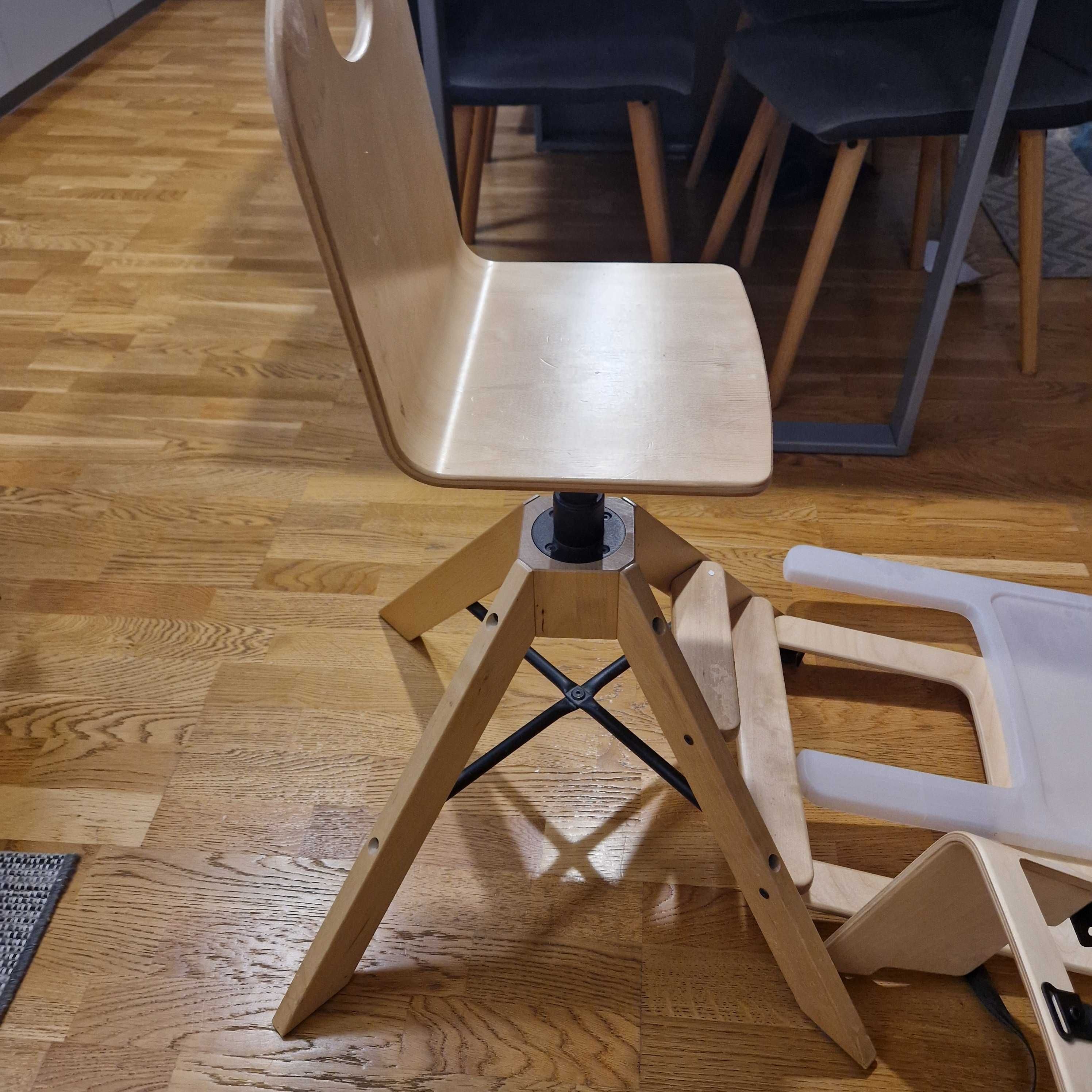 Scaun inalt copii Graval Ikea din lemn