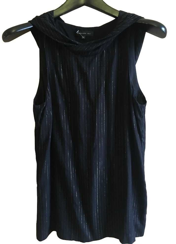 BARBARA BUI Superb Top Gluga Negru Dungi Lurex New Collection Sz: S