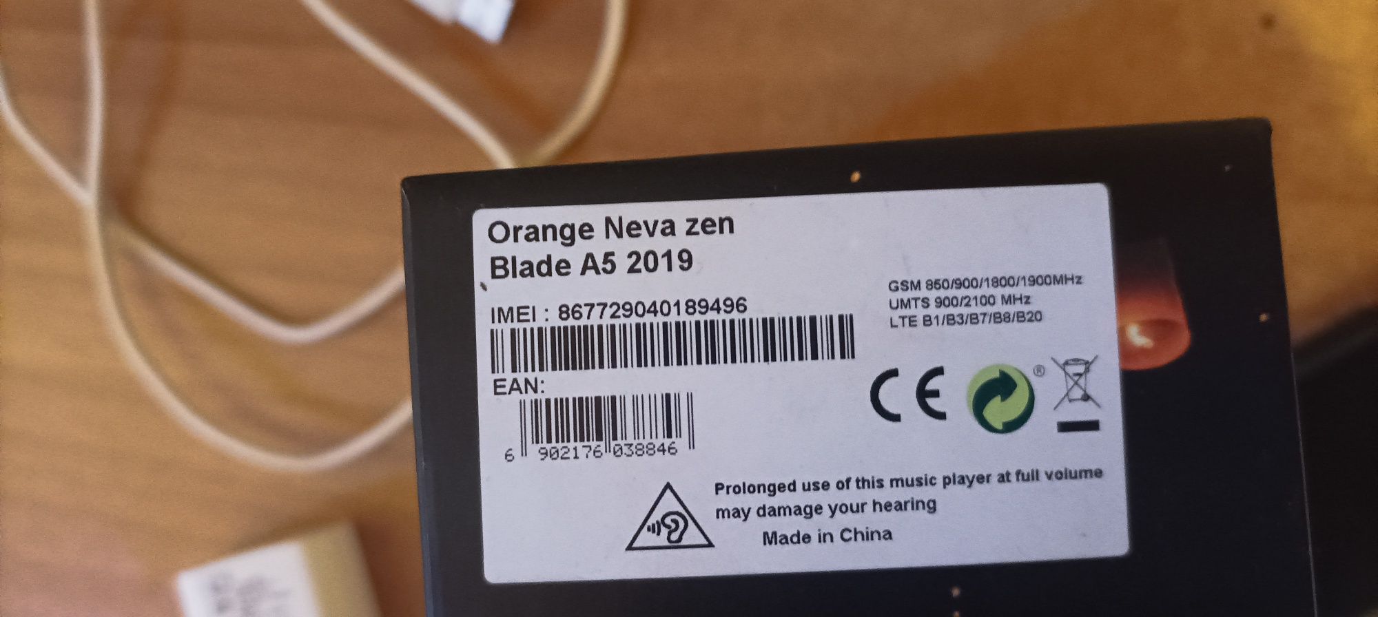 Vând telefon Orange Neva zen zte blânde A5 de 5,45inch 4g+ lte