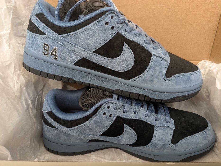 Nike Supreme SB Dunk Low 42.5 Ocen Fog North America Exclusive 25FW