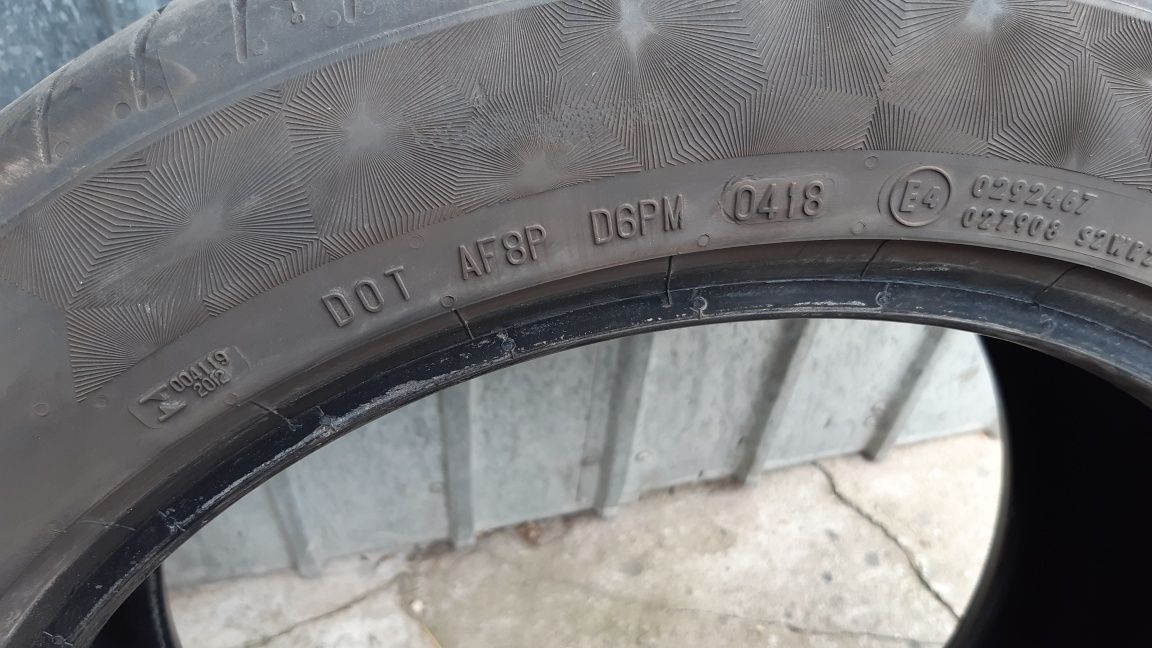 4 anvelope 235/45r17 vară marca Continental 2018, preț 1090 lei setul