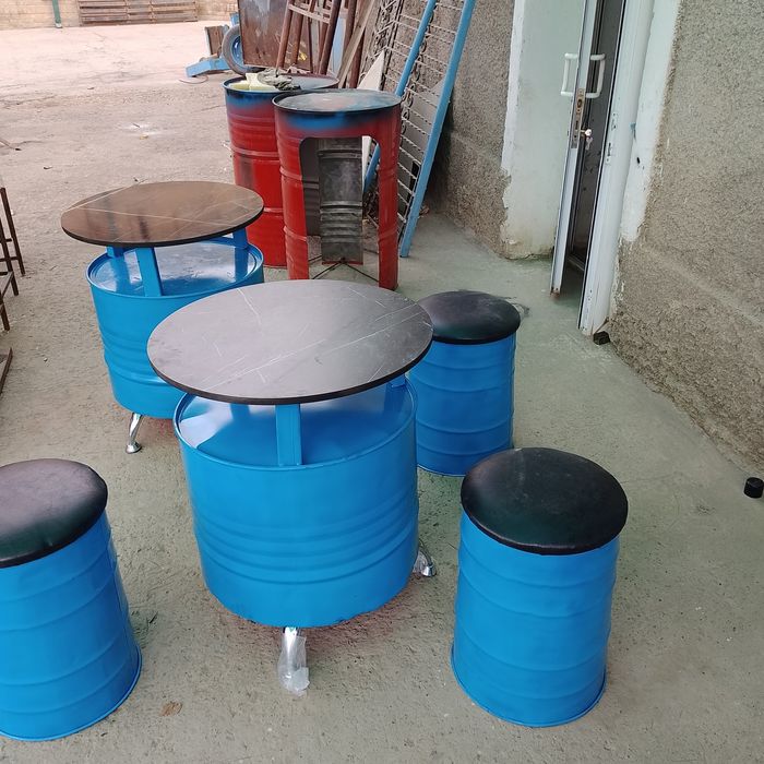 Мебель из бочки. Уникальные и креативной мебель для кафе фосфодов.