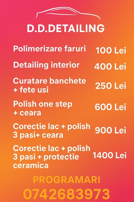 Polish Auto / Detailing auto/polimerizare Faruri 100 lei