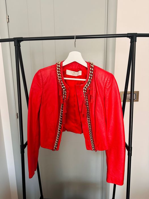 Кожено яке Elisabetta Franchi като ново