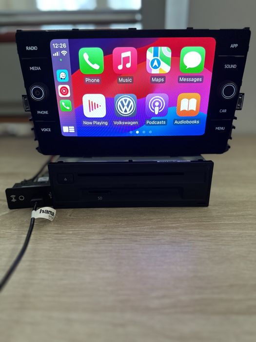 Unitate si display MIB2 Discover  VW Golf Passat Tiguan cu AppConnect