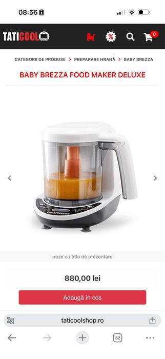 Baby Brezza Food Maker Deluxe in GARANTIE