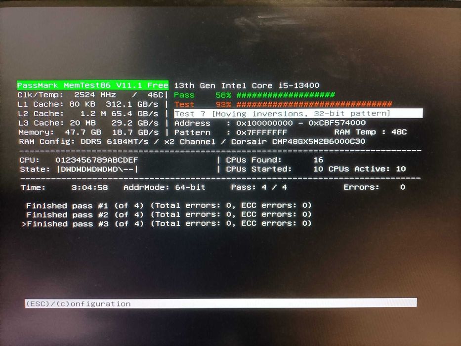 vand memorii ram 2x24gb ddr5 6000 cl30(6200 cl32) rgb corsair dominato