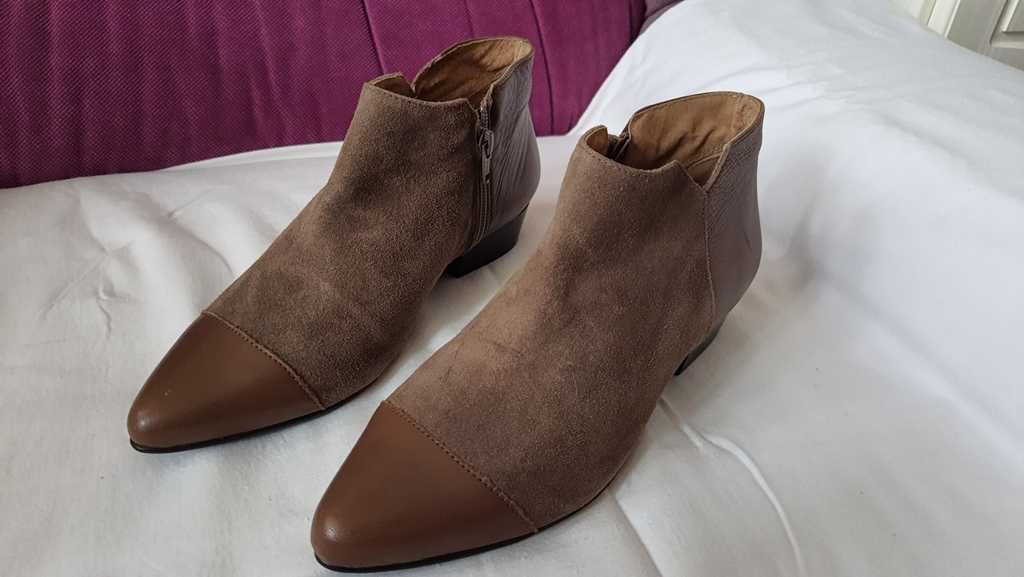 Botine elegante de primavara full piele de la HEINE marimea 38