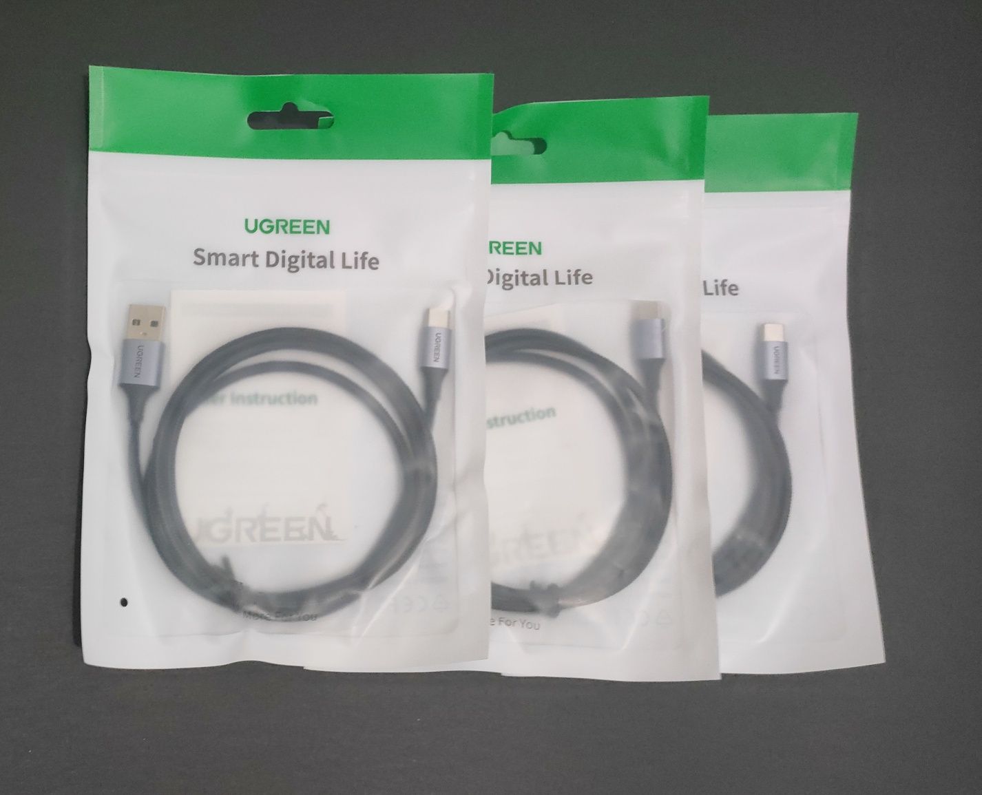 Продам Ugreen usb-c cable 3A 1m balck aluminum
