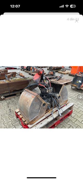 Cupa hidraulica cu rotator pentru macara sau mini excavator