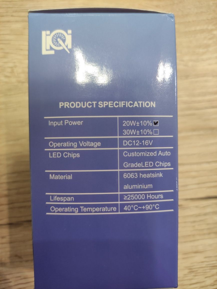 Супер ярки лед крушки H7 , 20W , 6500K