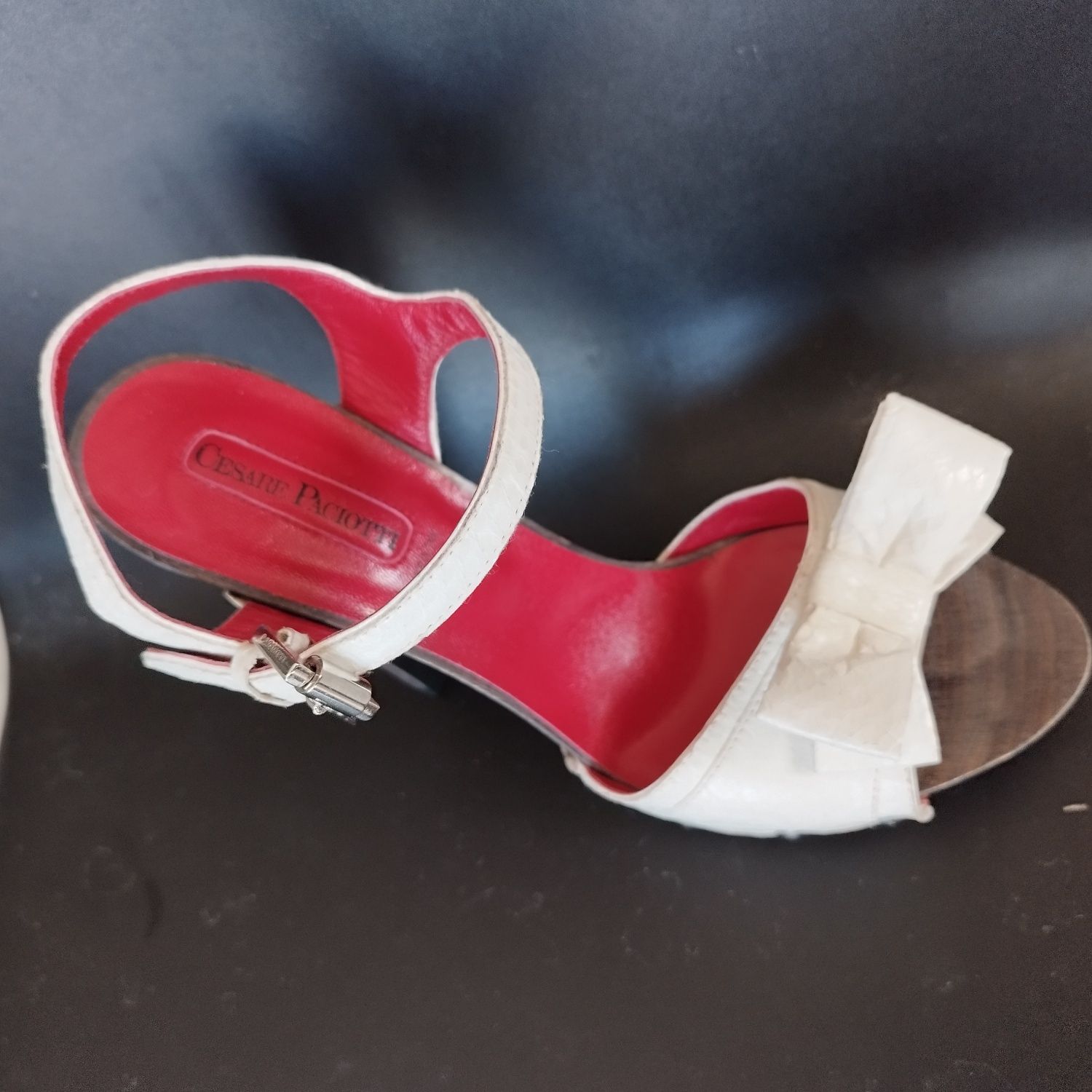 Дамски сандали Cesare Pacciotti оригинални от естествена кожа питон