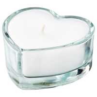 Lumanare decorativa pahar inima sticla candela 4cm ikea