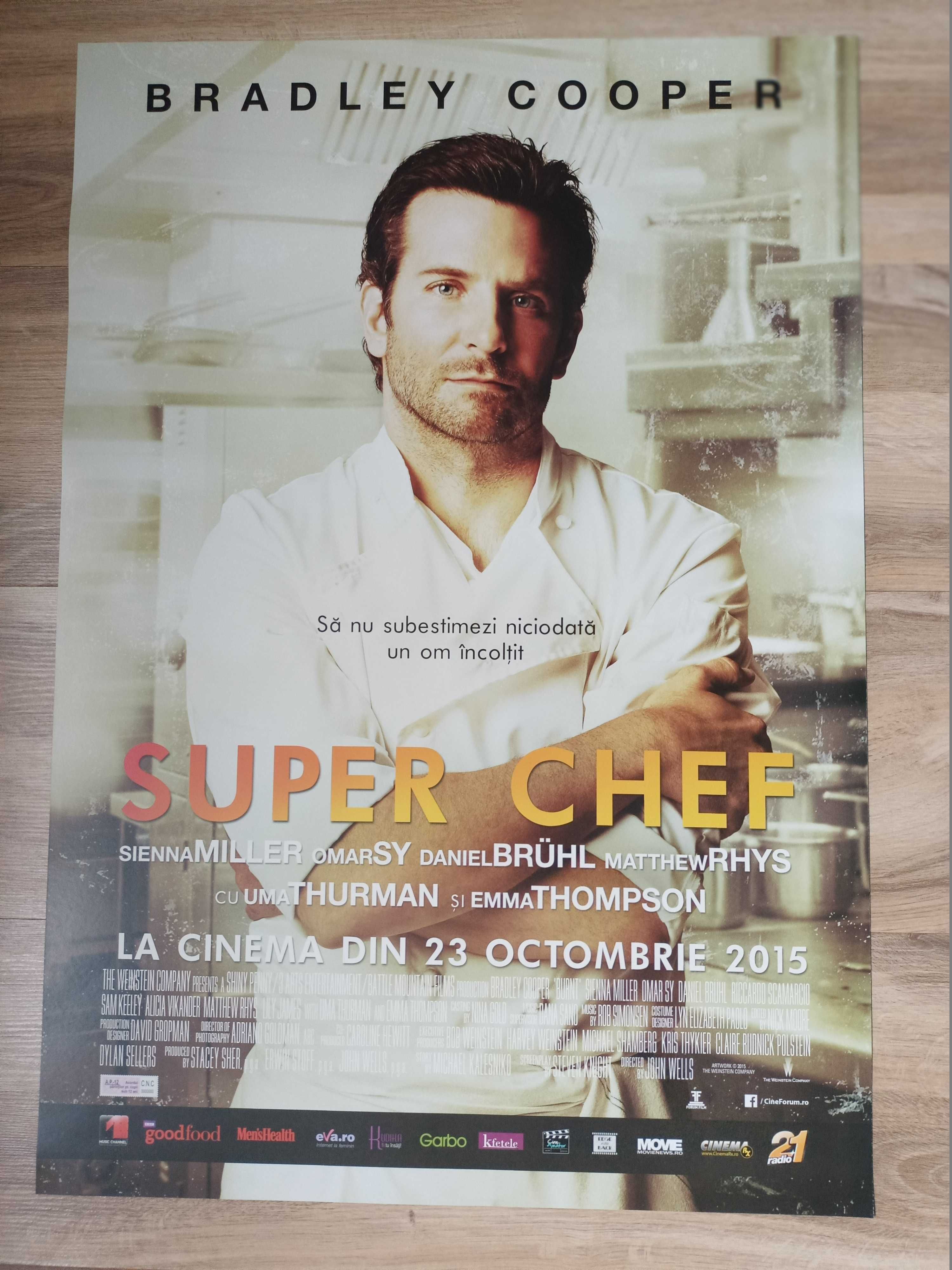 Afis film original cinema Burnt Super Chef Bradley Cooper 2015