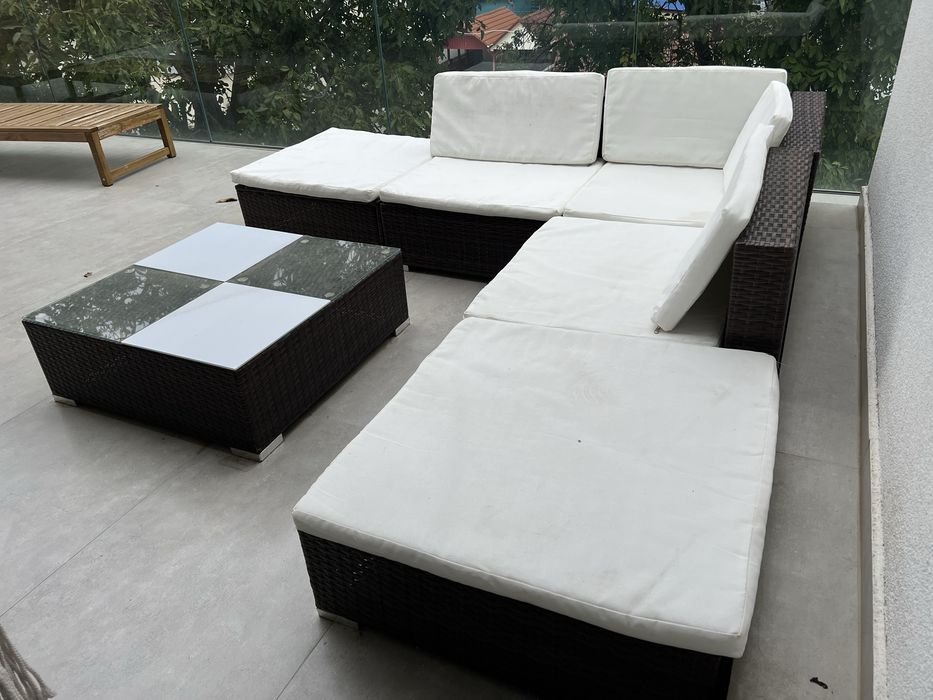 Canapea terasa set Ratan L Shape