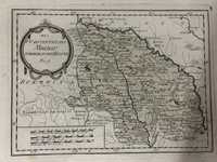 Harta color nordul Moldovei Bucovina 1789 Von Reilly