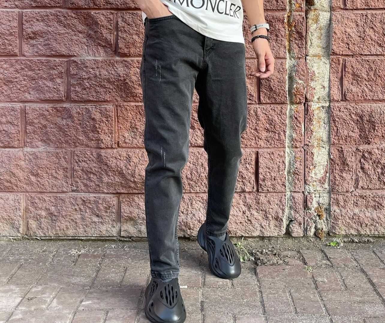 Модные мужские джинсы, зауженные (0054)