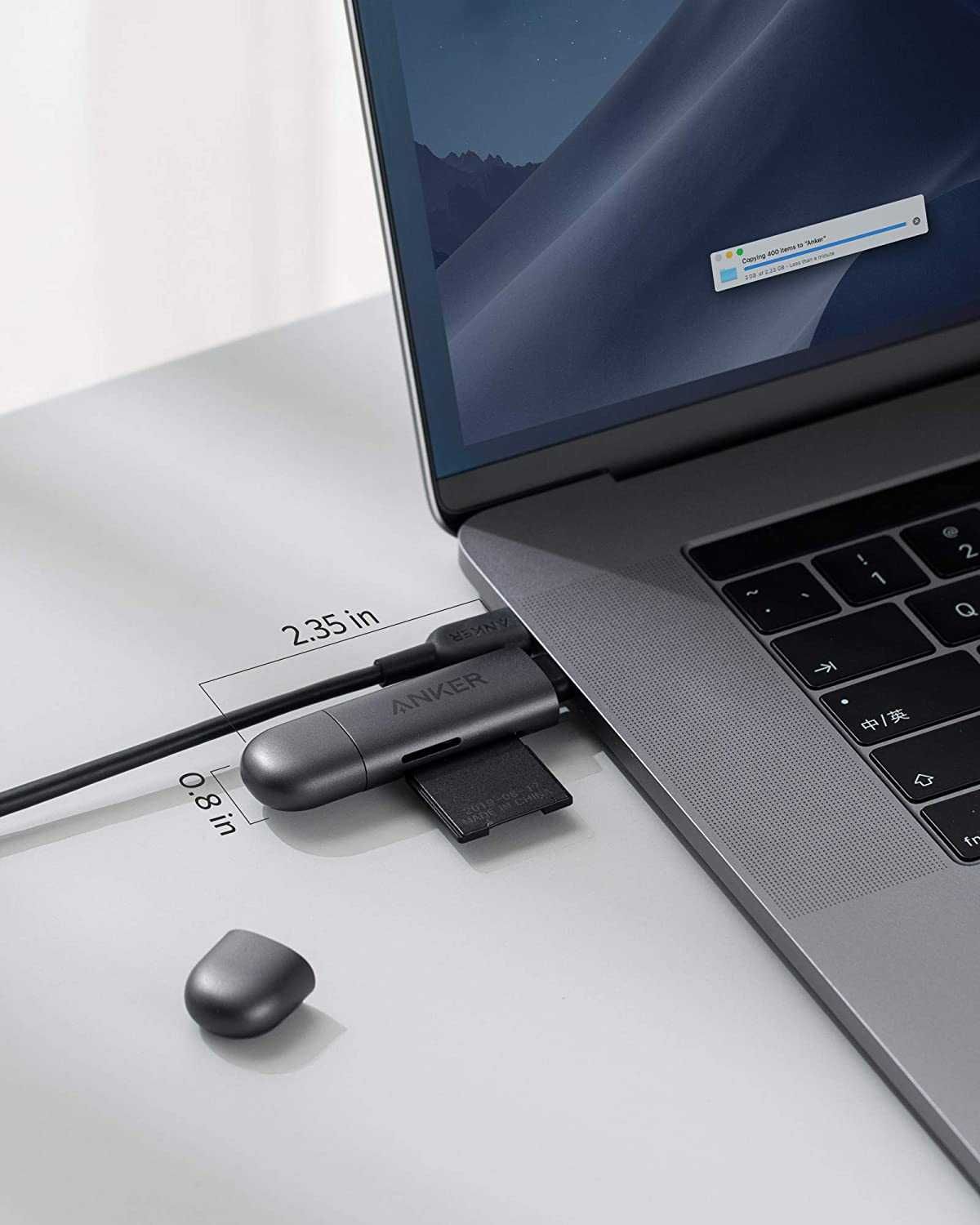 Anker PowerExpand 2-in-1 Memory Card Reader USB-C+USB 3.0 четец карти