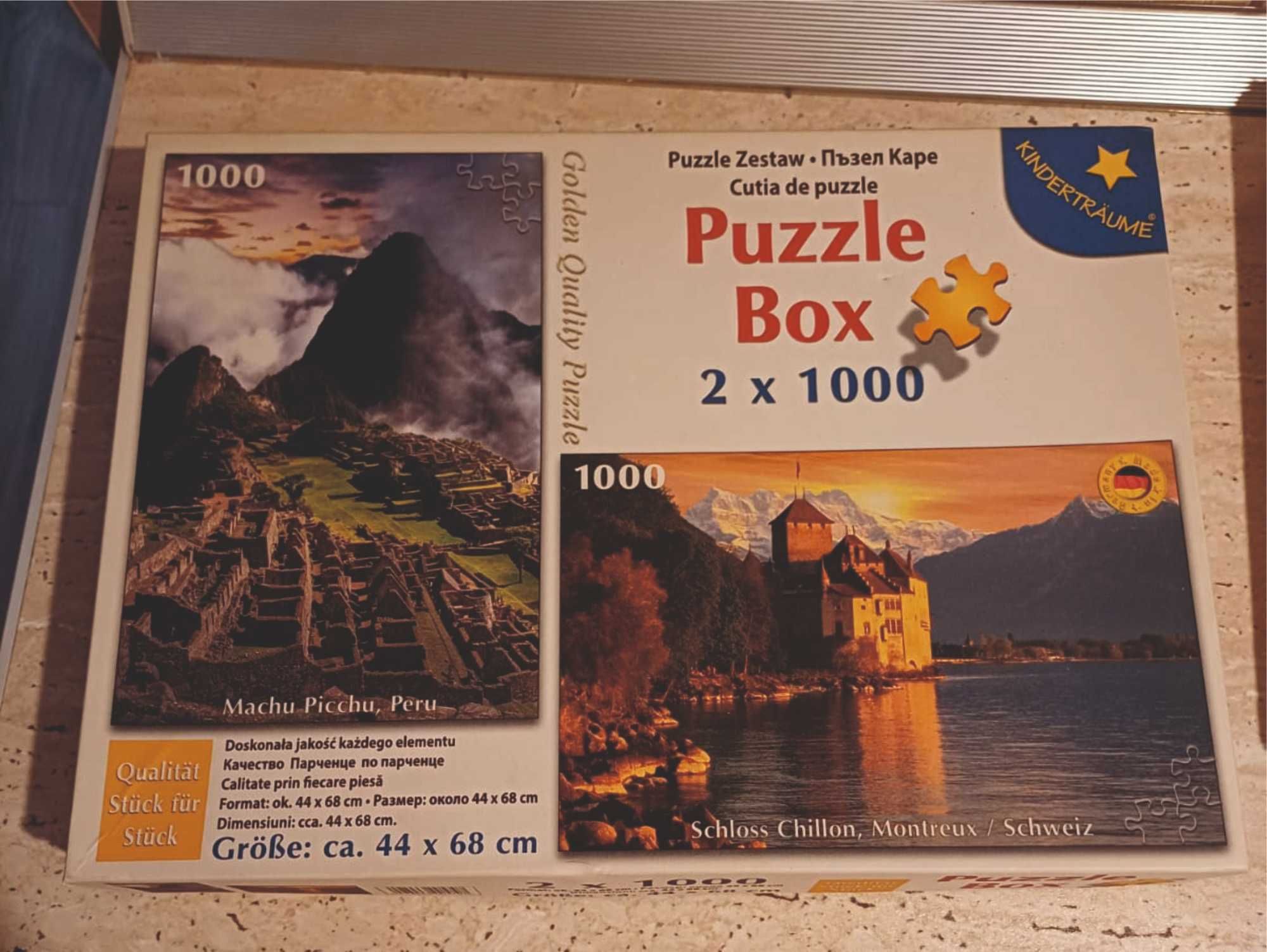 4 puzzle-uri + folie lipit puzzle