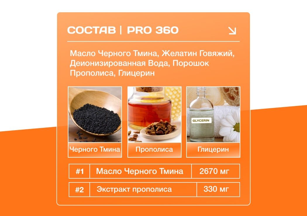 Про 360 Масло черного тмина прополис эрсаг оригинал PRO360 Qora sedana