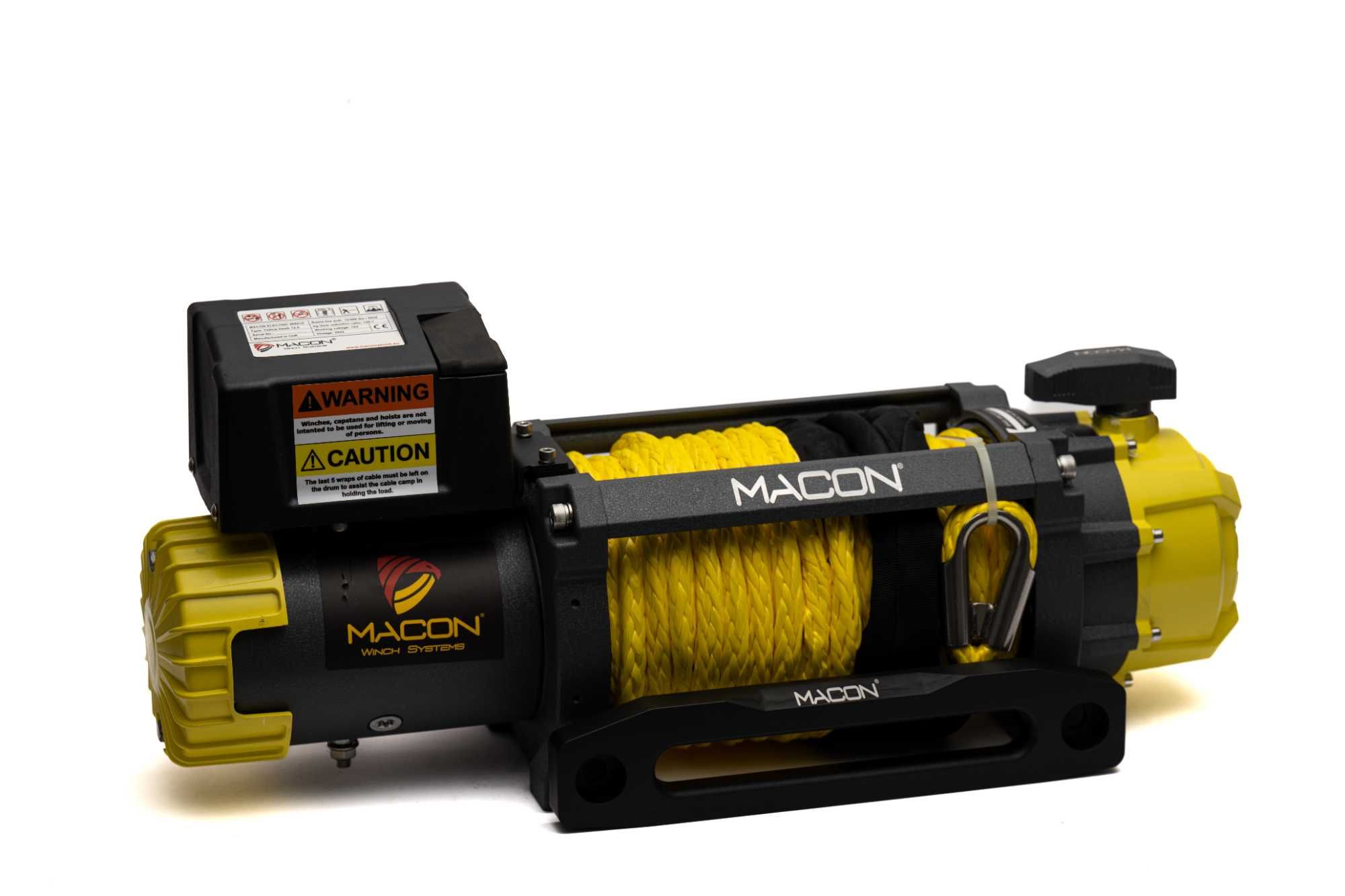 Troliu auto Macon Yellow Hawk 12000lbs-FOARTE RAPID- plasma sintetica