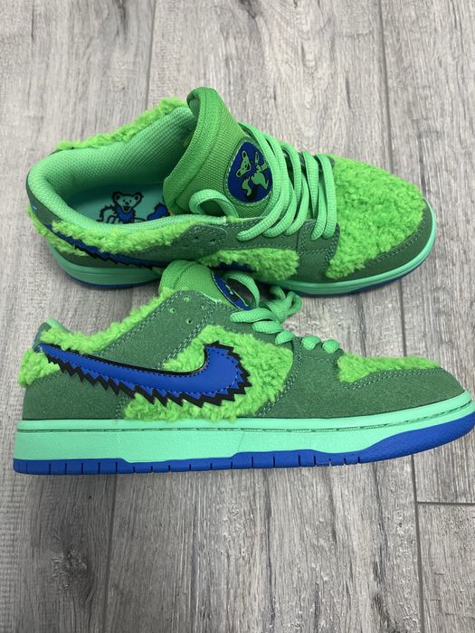 Rep Nike dunk low sb x grateful dead bear green