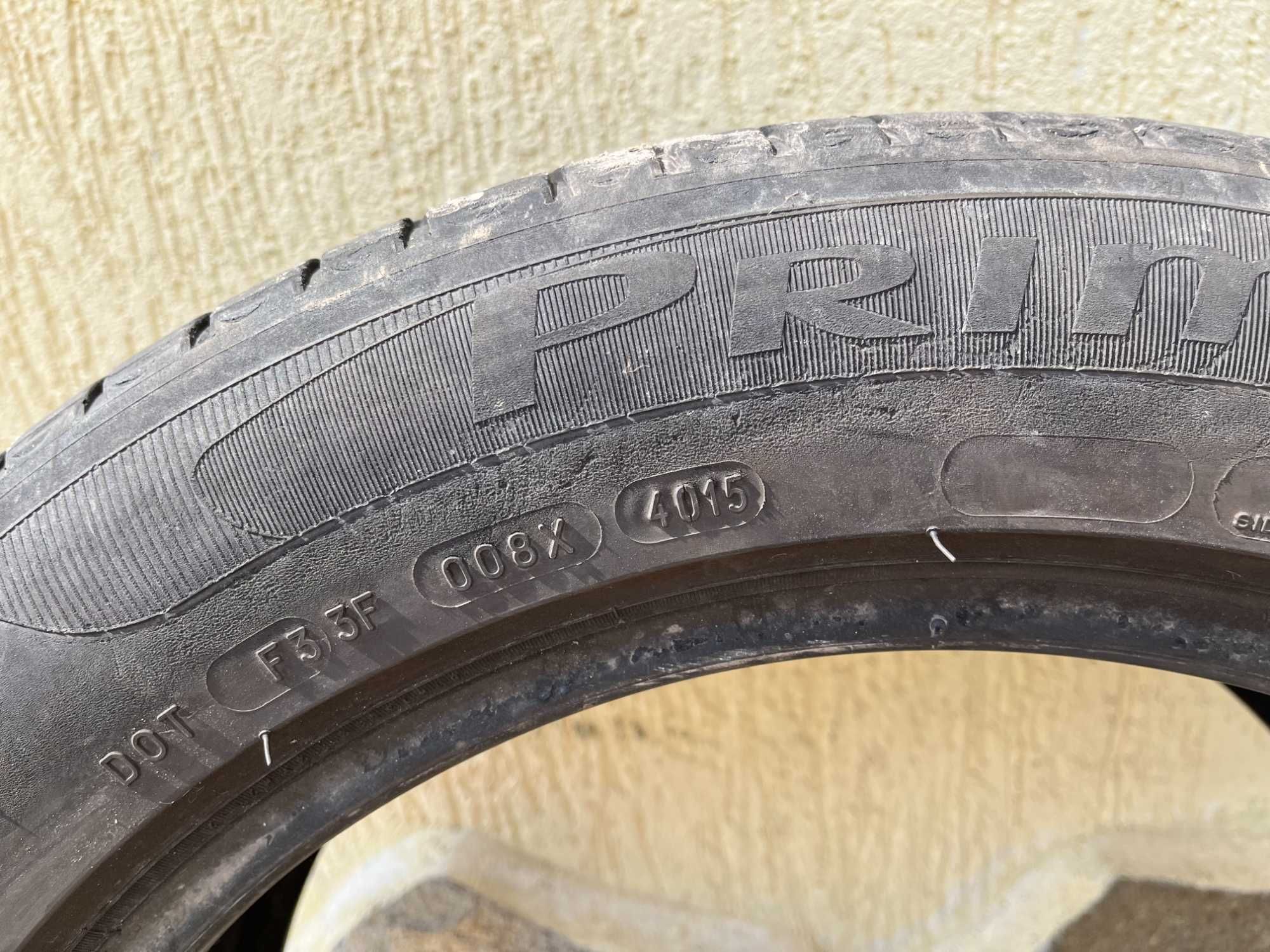 2 бр. летни гуми 215/55/17 Michelin DOT 4015 3,5-4 mm