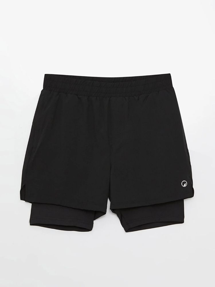 LC Waikiki Men 2 in 1 Black Shorts M