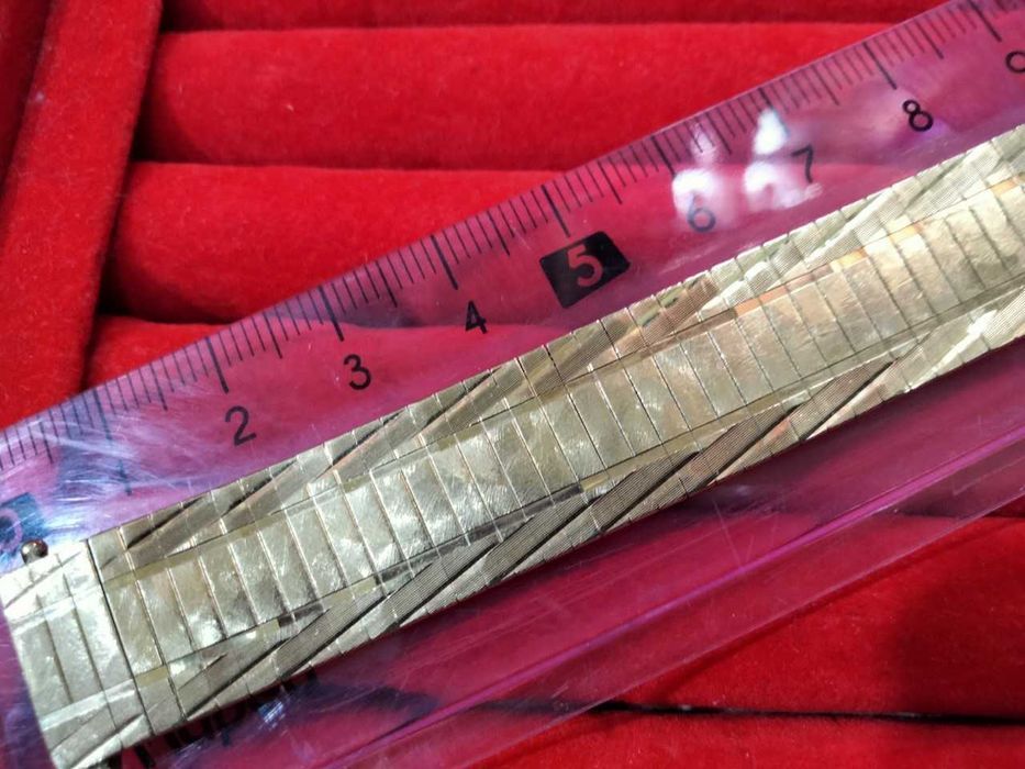 Brățară aur 14ct, lungime: 19 cm, latime 1,5 cm. Gramaj: 27,80 gr