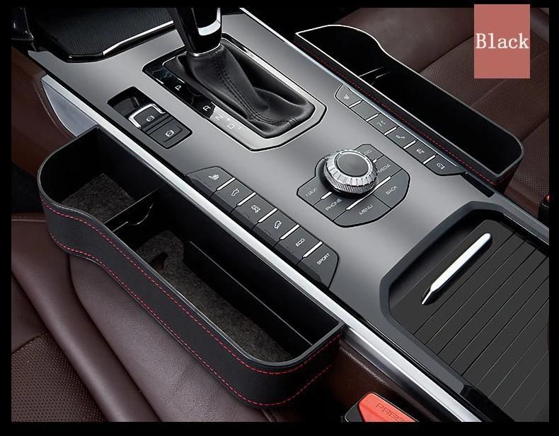 Органайзер- Поставка за чаши и телефон кожено покрит за Кола А-3600