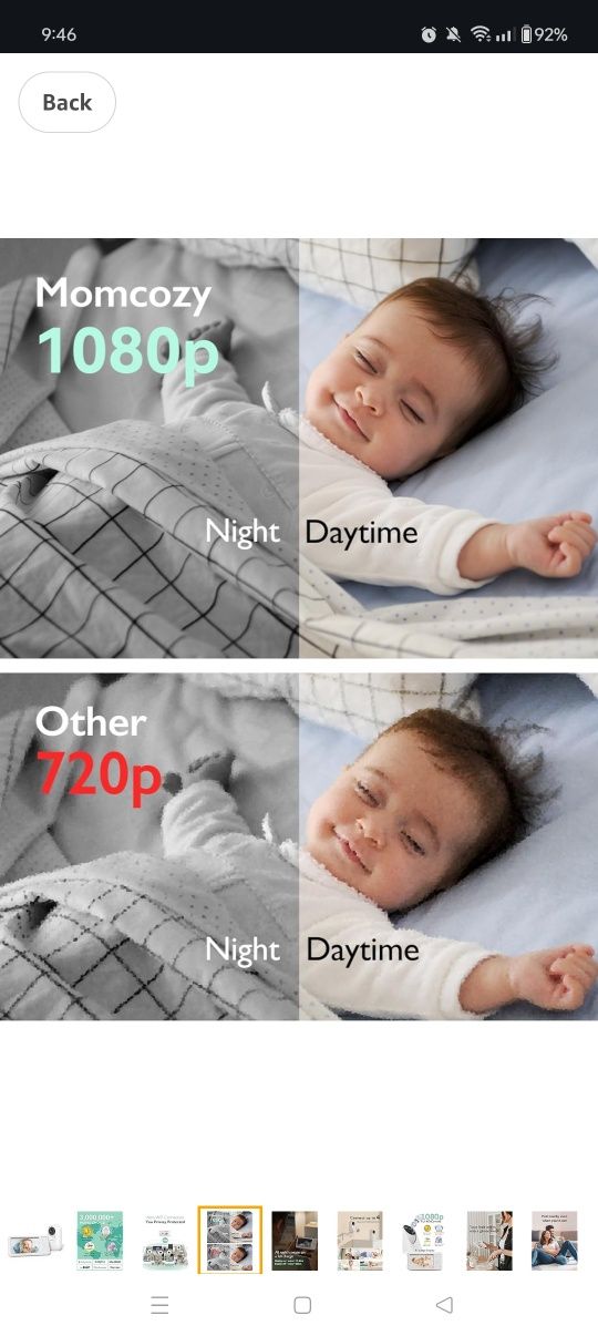 Camera Momcozy supraveghere bebeluși